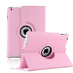 Handytasche Rotierende Schutzhülle Leder für Apple iPad 3 Rosa