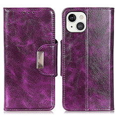 Handytasche Stand Schutzhülle Flip Leder Hülle A01 für Apple iPhone 13 Mini Violett