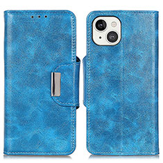 Handytasche Stand Schutzhülle Flip Leder Hülle A01 für Apple iPhone 14 Blau