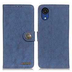 Handytasche Stand Schutzhülle Flip Leder Hülle A01D für Samsung Galaxy A03 Core Blau