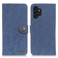 Handytasche Stand Schutzhülle Flip Leder Hülle A01D für Samsung Galaxy A13 4G Blau