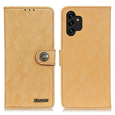 Handytasche Stand Schutzhülle Flip Leder Hülle A01D für Samsung Galaxy A13 4G Gold