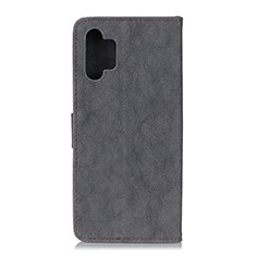 Handytasche Stand Schutzhülle Flip Leder Hülle A01D für Samsung Galaxy A32 4G Schwarz