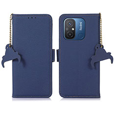 Handytasche Stand Schutzhülle Flip Leder Hülle A01D für Xiaomi Redmi 11A 4G Blau