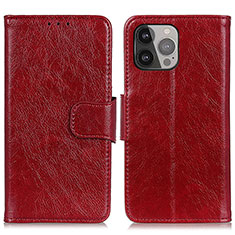 Handytasche Stand Schutzhülle Flip Leder Hülle A02 für Apple iPhone 13 Pro Rot