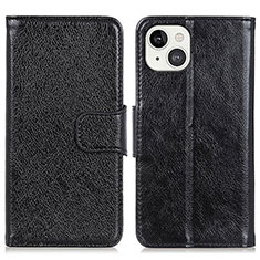 Handytasche Stand Schutzhülle Flip Leder Hülle A02 für Apple iPhone 14 Plus Schwarz