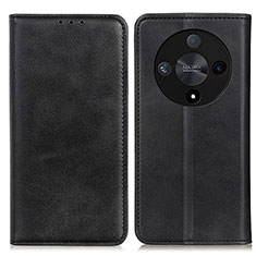 Handytasche Stand Schutzhülle Flip Leder Hülle A02D für Huawei Honor Magic6 Lite 5G Schwarz