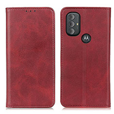 Handytasche Stand Schutzhülle Flip Leder Hülle A02D für Motorola Moto G Play (2023) Rot