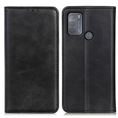 Handytasche Stand Schutzhülle Flip Leder Hülle A02D für Motorola Moto G50 Schwarz