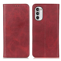 Handytasche Stand Schutzhülle Flip Leder Hülle A02D für Motorola Moto G71s 5G Rot