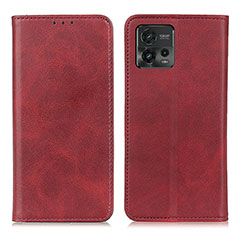 Handytasche Stand Schutzhülle Flip Leder Hülle A02D für Motorola Moto G72 Rot