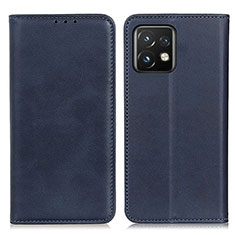 Handytasche Stand Schutzhülle Flip Leder Hülle A02D für Motorola Moto X40 5G Blau