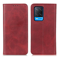 Handytasche Stand Schutzhülle Flip Leder Hülle A02D für Oppo A54 4G Rot