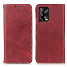 Handytasche Stand Schutzhülle Flip Leder Hülle A02D für Oppo A95 4G Rot