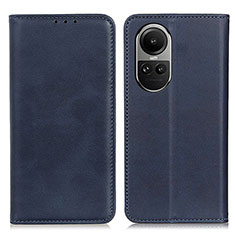 Handytasche Stand Schutzhülle Flip Leder Hülle A02D für Oppo Reno10 5G Blau