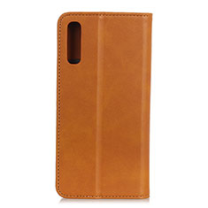 Handytasche Stand Schutzhülle Flip Leder Hülle A02D für Samsung Galaxy A02 Hellbraun