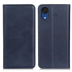 Handytasche Stand Schutzhülle Flip Leder Hülle A02D für Samsung Galaxy A03 Core Blau