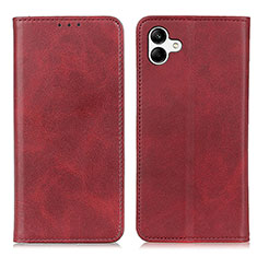 Handytasche Stand Schutzhülle Flip Leder Hülle A02D für Samsung Galaxy A05 Rot