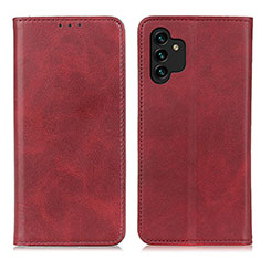 Handytasche Stand Schutzhülle Flip Leder Hülle A02D für Samsung Galaxy A13 4G Rot