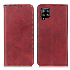 Handytasche Stand Schutzhülle Flip Leder Hülle A02D für Samsung Galaxy A22 4G Rot