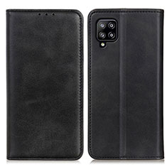 Handytasche Stand Schutzhülle Flip Leder Hülle A02D für Samsung Galaxy A22 4G Schwarz