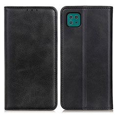 Handytasche Stand Schutzhülle Flip Leder Hülle A02D für Samsung Galaxy A22 5G Schwarz