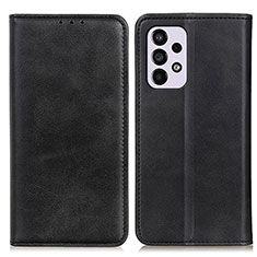 Handytasche Stand Schutzhülle Flip Leder Hülle A02D für Samsung Galaxy A33 5G Schwarz