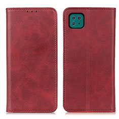 Handytasche Stand Schutzhülle Flip Leder Hülle A02D für Samsung Galaxy F42 5G Rot
