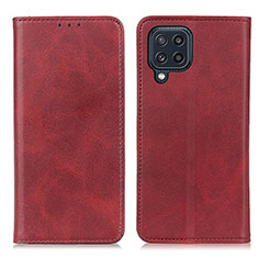 Handytasche Stand Schutzhülle Flip Leder Hülle A02D für Samsung Galaxy M32 4G Rot