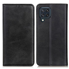 Handytasche Stand Schutzhülle Flip Leder Hülle A02D für Samsung Galaxy M32 4G Schwarz