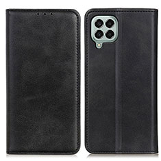 Handytasche Stand Schutzhülle Flip Leder Hülle A02D für Samsung Galaxy M33 5G Schwarz