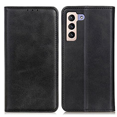 Handytasche Stand Schutzhülle Flip Leder Hülle A02D für Samsung Galaxy S22 5G Schwarz