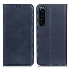 Handytasche Stand Schutzhülle Flip Leder Hülle A02D für Sony Xperia 1 V Blau