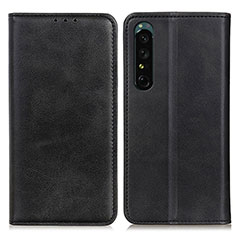 Handytasche Stand Schutzhülle Flip Leder Hülle A02D für Sony Xperia 1 V Schwarz