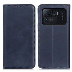 Handytasche Stand Schutzhülle Flip Leder Hülle A02D für Xiaomi Mi 11 Ultra 5G Blau