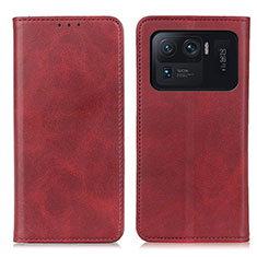 Handytasche Stand Schutzhülle Flip Leder Hülle A02D für Xiaomi Mi 11 Ultra 5G Rot