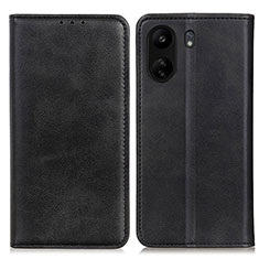 Handytasche Stand Schutzhülle Flip Leder Hülle A02D für Xiaomi Poco C65 Schwarz