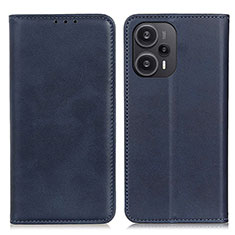 Handytasche Stand Schutzhülle Flip Leder Hülle A02D für Xiaomi Redmi Note 12 Turbo 5G Blau