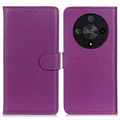 Handytasche Stand Schutzhülle Flip Leder Hülle A03D für Huawei Honor Magic6 Lite 5G Violett