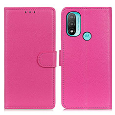 Handytasche Stand Schutzhülle Flip Leder Hülle A03D für Motorola Moto E20 Pink