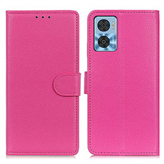 Handytasche Stand Schutzhülle Flip Leder Hülle A03D für Motorola Moto E22i Pink