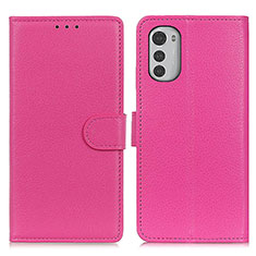 Handytasche Stand Schutzhülle Flip Leder Hülle A03D für Motorola Moto E32s Pink