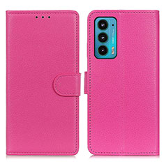 Handytasche Stand Schutzhülle Flip Leder Hülle A03D für Motorola Moto Edge 20 5G Pink