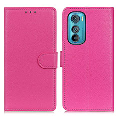 Handytasche Stand Schutzhülle Flip Leder Hülle A03D für Motorola Moto Edge 30 5G Pink