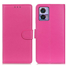 Handytasche Stand Schutzhülle Flip Leder Hülle A03D für Motorola Moto Edge 30 Lite 5G Pink