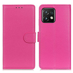 Handytasche Stand Schutzhülle Flip Leder Hülle A03D für Motorola Moto Edge Plus (2023) 5G Pink