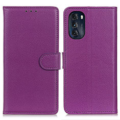 Handytasche Stand Schutzhülle Flip Leder Hülle A03D für Motorola Moto G 5G (2022) Violett