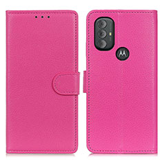 Handytasche Stand Schutzhülle Flip Leder Hülle A03D für Motorola Moto G Play (2023) Pink