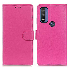 Handytasche Stand Schutzhülle Flip Leder Hülle A03D für Motorola Moto G Pure Pink