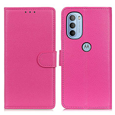 Handytasche Stand Schutzhülle Flip Leder Hülle A03D für Motorola Moto G31 Pink